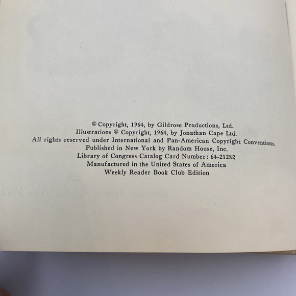 1964 Chitty Chitty Bang Bang Hardcover Book 1st Printing By Ian Fleming - Picture 5 of 5